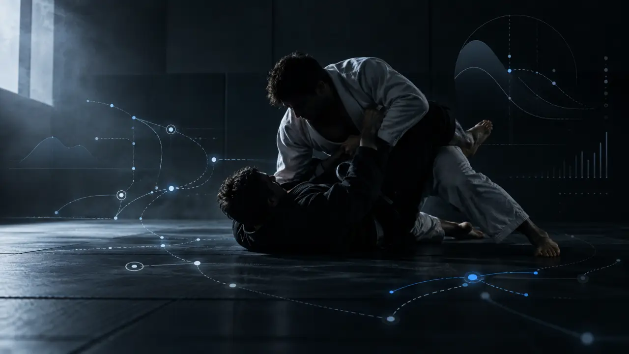 Tableau de bord d’analyse de progression en jiu-jitsu brésilien