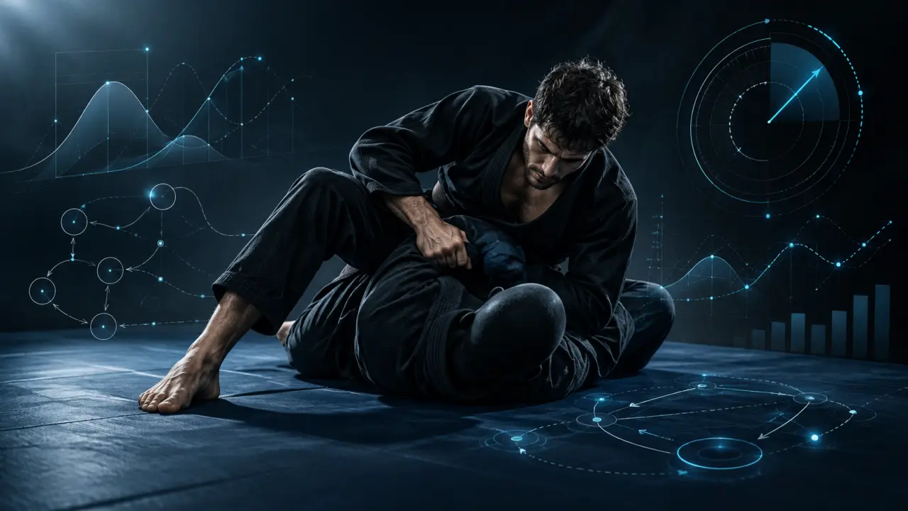 Analyse de statistiques et de transitions en jiu-jitsu brésilien